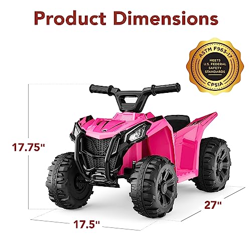 Best Choice Products 6V Kids Ride On Toy, 4Wheeler Quad ATV Play Car w