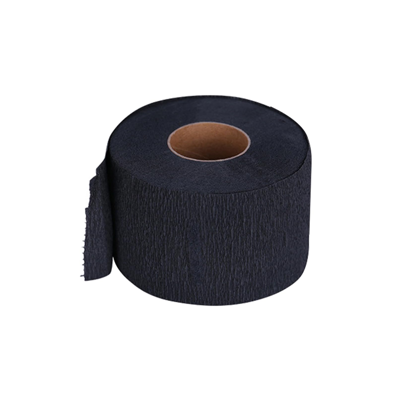 1 Roll Neck Paper Disposable Barber Neck Paper Strips Professional Stretchy Paper Neck Band Hairdressing Accessories for Hair Cutting Styling Coloring Salon Home Use (Black)