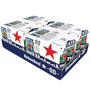 Heineken 0.0 % Non Alcoholic Lager Beer – Zero Dot Zero Can 24 Pack, Lager Beer 0.0, 24 x 330ml