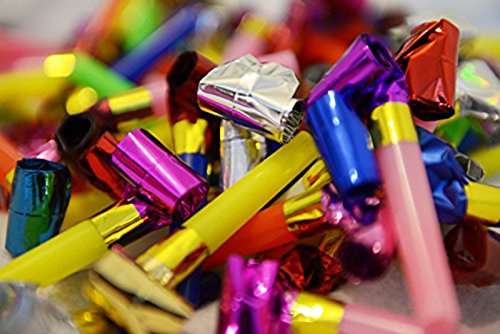Freedi 100Pcs Party Blowers Noisemaker Squawker Birthday Sport Party Supplies Favors Kid
