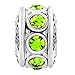 LovelyJewelry Filigree Charm August Birthstone Spacer Beads Sale Cheap Jewelry Fit Pandora Charms Bracelet
