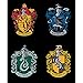 Harry Potter Fabric Panel Wizarding World House Crest Cotton Panel Gryffindor Ravenclaw Slytherin Hufflepuff