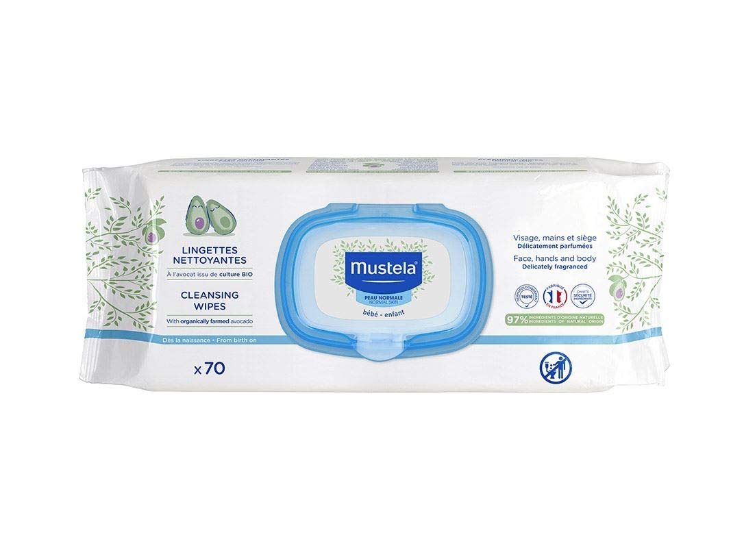 Mustela Baby Wipes - 4 Packs of 70pcs.