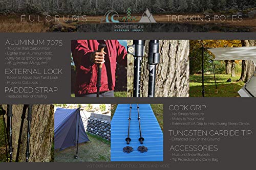 Fulcrums-Trekking-Poles-Perfect-for-Hiking-Trekking-Walking-Skiing-Snowshoeing-Setting-up-Tarps-Ultralight-Tents-Lightweight-Aluminium-Shaft-Cork-Grip-Adjustable-Multi-Purpose-Design