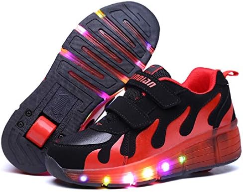 Nsasy LED Light Up Sneaker Training Skate Flashing Shoes