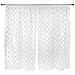 DII Sheer Lace Decorative Curtain Panels for Bedroom, Living Room, Guest Room, or Formaal Sitting Areas, Light & Airy to Filter Sunlight Into Room, (Set of 2, 50 x 84) White Lattice