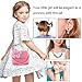 Oisee Little Girls Purse , Cute Kids Flower Handbag Set , Plush Bag with Necklace Bracelet Earring and Hair Clip，Sweet Girls Make Up Accessory-Pink