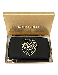 Michael Kors - Funda de piel con cremallera para teléfono móvil