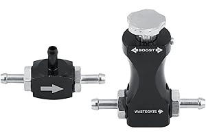 Manual Boost Controller Kit, Adjustable Bilateral Turbo Tee Bleed Valve Manual Boost Controller Kit Petrol Turbo Valve