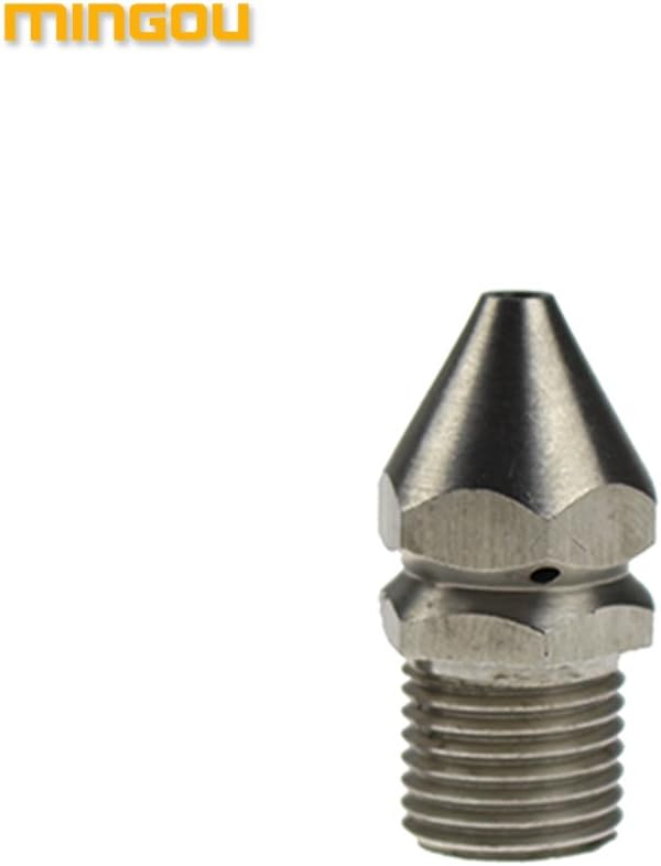 MINGOU Sewer Nozzle 1/4" Bsp 1 Forward 3 Back High Pressure Washer (cw122)