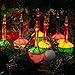 Christmas Bubble Lights Set of 7 Multicolor Bubble Lights with Green Wire Old Fashion Vintage String Lights for Christmas Tree Fireplace Mantel Decorations, C7 E12 Candelabra Base, Connectable