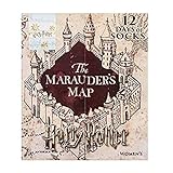 Harry Potter WOMEN'S THE MARAUDER'S 12 DAYS OF SOCKS ADVENT CALENDAR SIZES 4-10