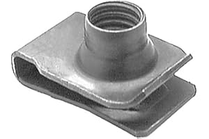 CLIPSANDFASTENERS 25 Extruded U Nuts M8-1.25 Screw Size