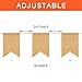 ThxToms (15 Pcs) Burlap Banner, DIY Custom Banners, Party Decor for Birthday, Wedding, Baby Shower and Graduation, 14.5ft