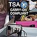 3 pcs CGBE TSA Approved Toiletry Bag with Handle Strap, Clear Toiletry Bag for Liquid Bottles/Cosmetic 3-1-1 Travel Toiletry Bag, Quart Size Carry on Makeup Pouch 3 Packs (Upgrade Black With 2 Size)