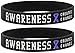 Inkstone Purple Awareness Ribbon Silicone Rubber Wristbands…