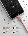SYDE ARMOR Lightning Cable with Kevlar Core, Apple Certified Double-Nylon Braided Fast Charging Cable Built to Military Specifications for iPhone, iPad & iPod (Rose Gold, 5 Feet)