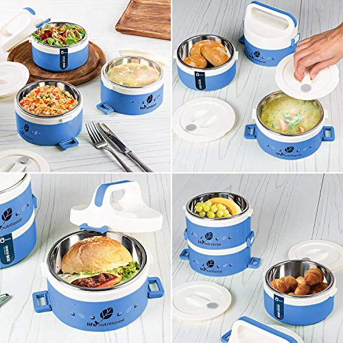 Bento Lunch Box Stackable Stainless Steel Thermal (3Tier) Lunch