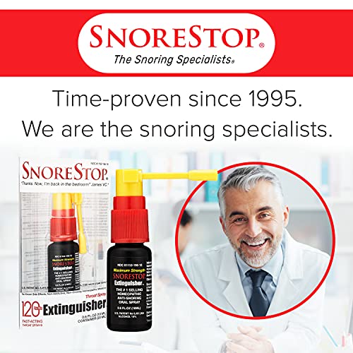 SnoreStop Extinguisher Snoring Solution Anti Snoring Throat Spray