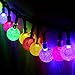 ihoven Solar String Lights, 8 Modes LED Solar Powered Waterproof Starry Fairy Christmas Outdoor Rope Lights for Patio Garden Home Landscape Tree Wedding Party Lighting Decoration (50A)