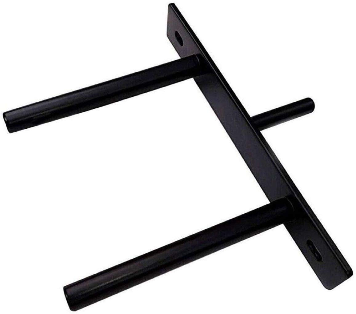 B&Z Extremely Heavy Duty Concealed Floating Shelf Brackets Plate (1 X, 254mm (10 Inches) | Best For Dry/Brick Wall | Ideal for Oak Mantel Timber Scaffold Board Reclaimed Railway Sleeper Wood Shelf