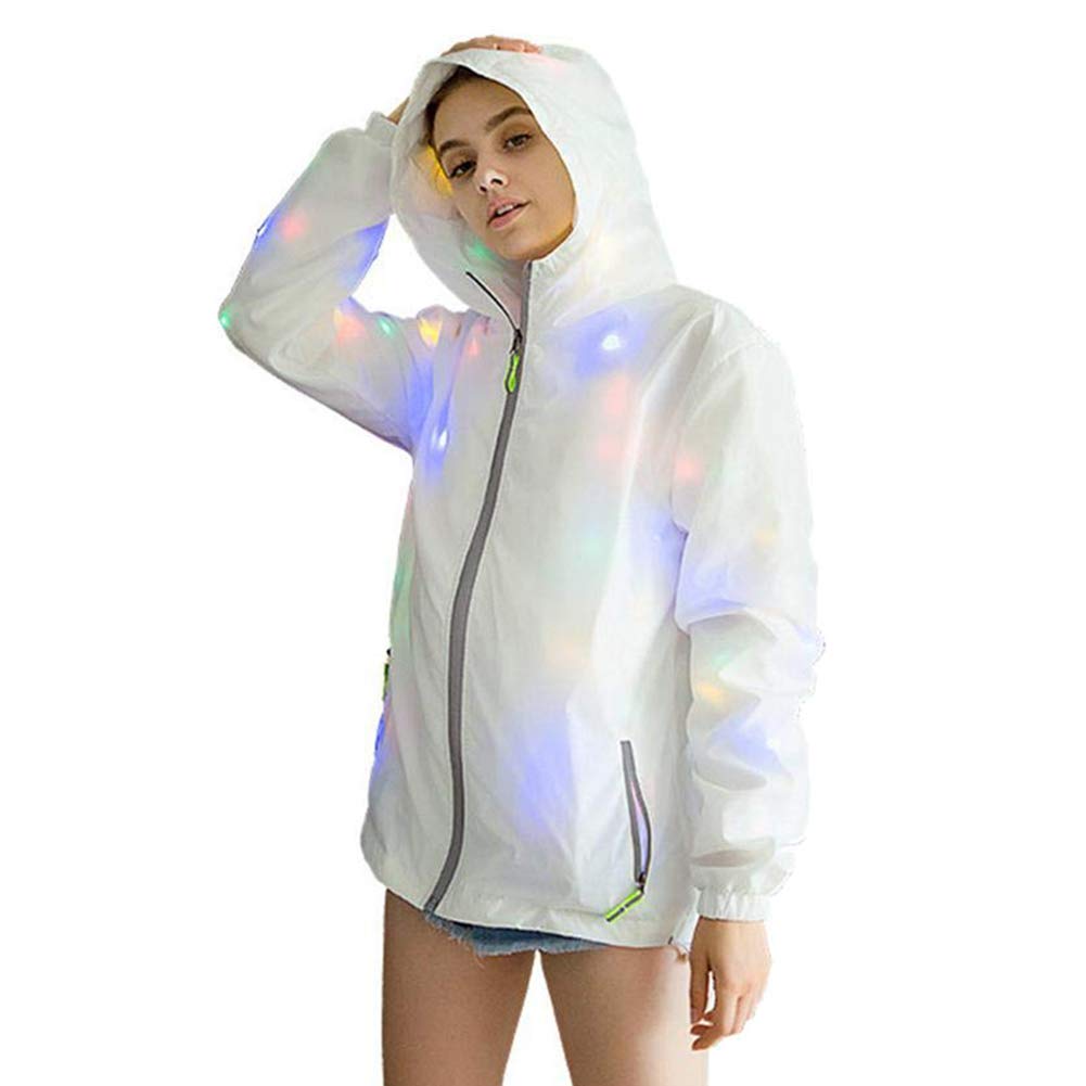 waterproof led glowing jacket