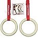 Fury Fitness Olympic Rings - Gymnastics and Crossfit - Made of Real High-Grade Wood - Use These Rings for Home or Gym Exercise Workouts