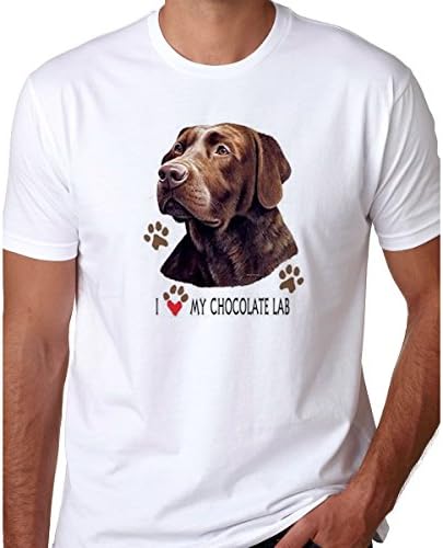 I Love My Chocolate Lab T-Shirt (X-Large) - Dog Lovers Shirt - Dog Mom Shirt