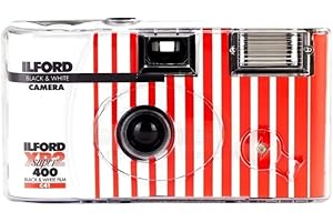 Ilford XP2 Super Single Use Camera with Flash (27 Exposures) Black and White Film CAT1174186