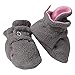 Zutano Booties Newborn Unisex Fleece Baby Bootie Slipper Socks Grey Pink 3M