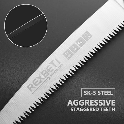 REXBETI 11-Inch Folding Saw, Heavy Duty Hand Saw, Wood & Camping, SK5 photo 11