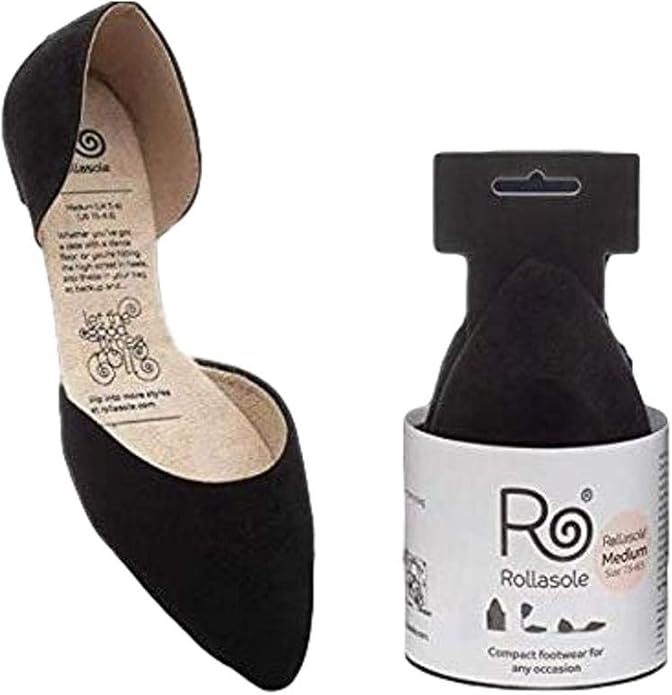 Rollasole Black Shoes Shoe Flat Ballet Slippers