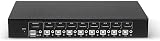 LINDY 8 Port DisplayPort 1.2 USB 2.0 KVM Switch 4K 60Hz Rackmount Audio view 4