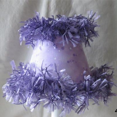 Silly Bear Lighting Whisked Amethyst Chandelier Shade, Lavender