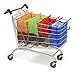 Cart Bags for Trolley Pack Of 4 with Insulated Cooler Bag - Eco Friendly Reusable Grocery Bags Perfect For Shopping Carts - Detachable, Foldable & Reusable!
