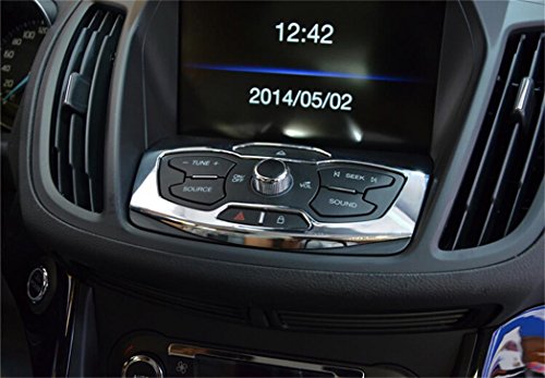 Vesul Chrome Center Control Panel Cover Trim For Ford Escape Kuga 2013 2014