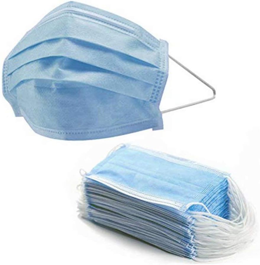 Face Masks Disposable 3 Layers Dustproof & Water Mask Facial Protective Cover Mask