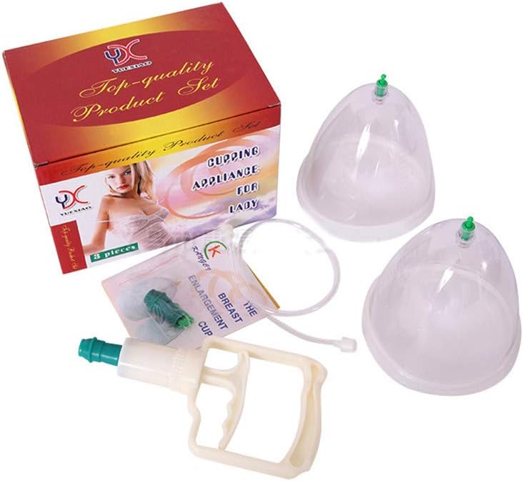 Breast Vacuum Pumps, 2 Cans Breast Enlargement Pump for Lady, Suction Cups of Enhance Titties in Short Time, Nipple Boobs Firmer Pump Cups (Breastpumps)