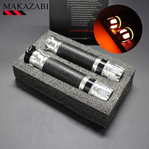 Occus Grips Universal 22mm 7/8" led Grips Motorcycle Handlebar Grips for Honda nc 750s CBR 300r CBR 250r for Yamaha mt03 xvs 1300 mt-03 etc.