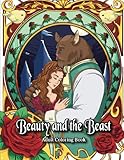 Beauty and the Beast Adult Coloring Book: A Romantic Fairy Tale Coloring Book for Adults and Kids by Lemon Drop Coloring, Art of Kawaii