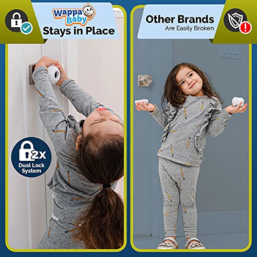 Child Safety Door Knob Cover (4 Pack) HardtoRemove DualLock Door