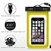 Homar Waterproof iphone 6, 6 Plus Case - Best in Water Sports Equipment - Universal Cell Phone up to 6 inches Waterproof Dry Bag for Camping Kayaking Hiking Boating Swimming Fishing (Yellow)