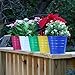 Metal Basket Bucket Planters Pot Assorted Colors Set of 5 for Plant and Flower