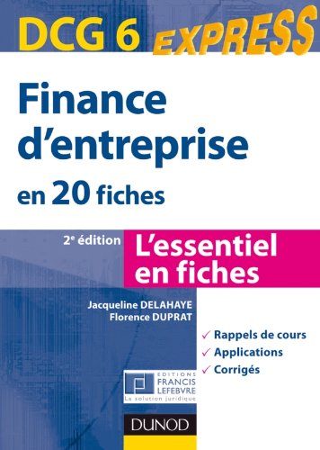 Finance d'entreprise en 20 fiches