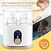 Babebay Baby Bottle Warmer, Deluxe Bottle Sterilizer & Smart Thermostat 4 in 1, Evenly Warm Breast Milk or Formula, Real-time Temperature,LCD Monitor,Fast Heating [2018 Most Genius Gifts]