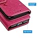 iPhone 7 Wallet Case, iPhone 8 Case Embossed Love PU Leather Case Full Protective Anti-Scratch Resistant Cover Magnetic Case Slot Wrist Strap Case for iPhone 7 & iPhone 8