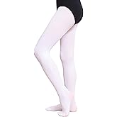 DIPUG Girls Ballet Tights Ultra Soft Footed Dance Tight for Toddlers and Kids