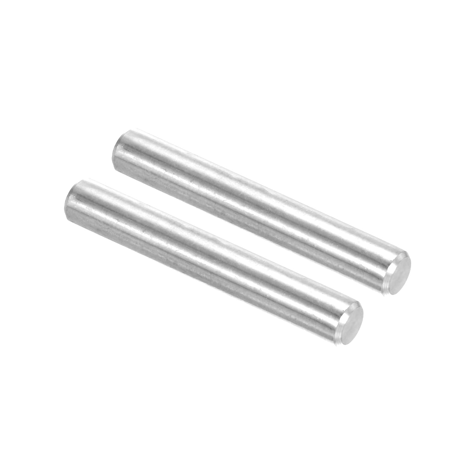 PATIKIL 304 Stainless Steel Dowel Pin 12x80 mm (1/2" Dia), 2 Pcs Hardened Metal Dowel Pins Bunk Bed Pegs Pin Replacement Hardware for Shelf Furniture Assembly DIY