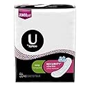 U by Kotex Security Ultra Thin Pads, Long, Unscented, 56 Count