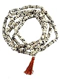 Tibetan Yak Bone 108 Beads Skull Mala Prayer Beads Necklace, Skull Necklace